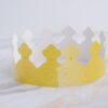 5 Kronen für Galette des Rois - Couronnes de roi - Gelb-Gold 5/5