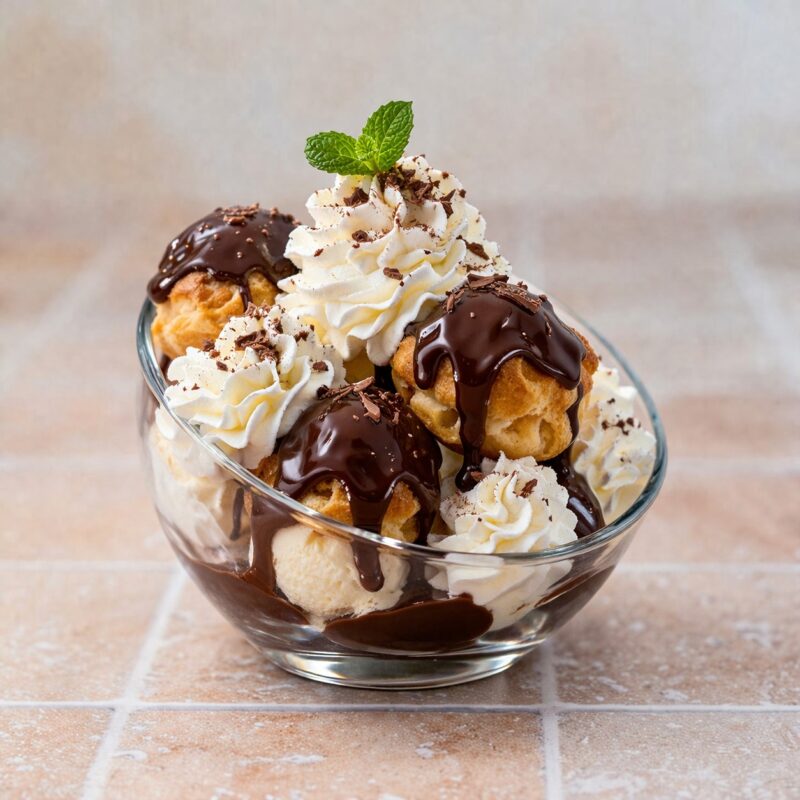 Glasbecher In Kugelform Fuer Eis Dessert Vorspeisen