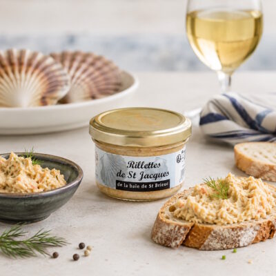 Jakobsmuschel-Rillettes aus der Bucht