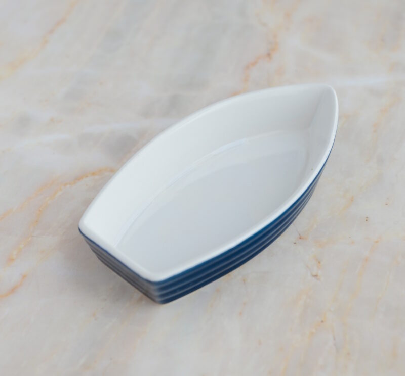 Boot-Schälchen aus Keramik- mini Auflaufform für bretonische Spezialitäten 4/5