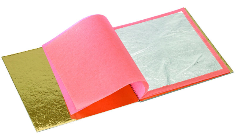 Feines essbares Blattsilber - 25 Blatt - 95 x 95 mm