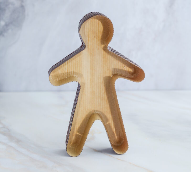 Einweg-Weckmann-Backform aus Papier 24cm