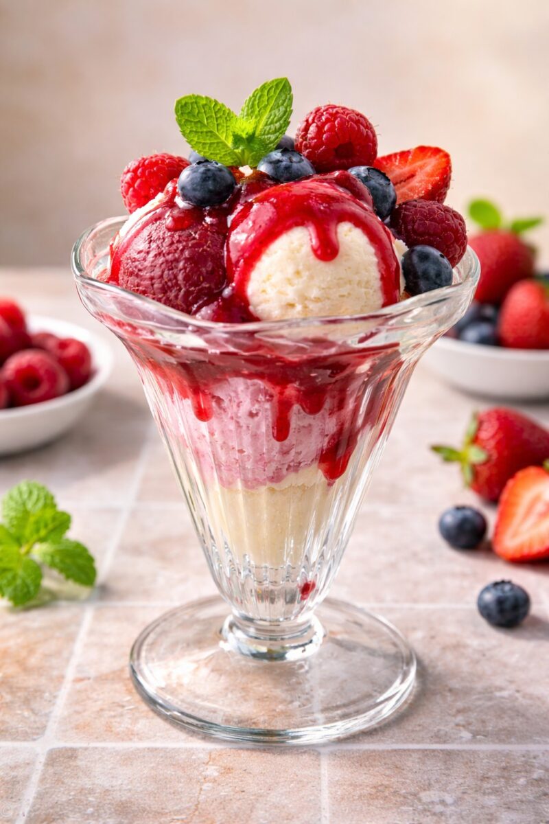 Eisbecher Aus Glas Klassische Dessertschale Fuer Eis Nachspeisen