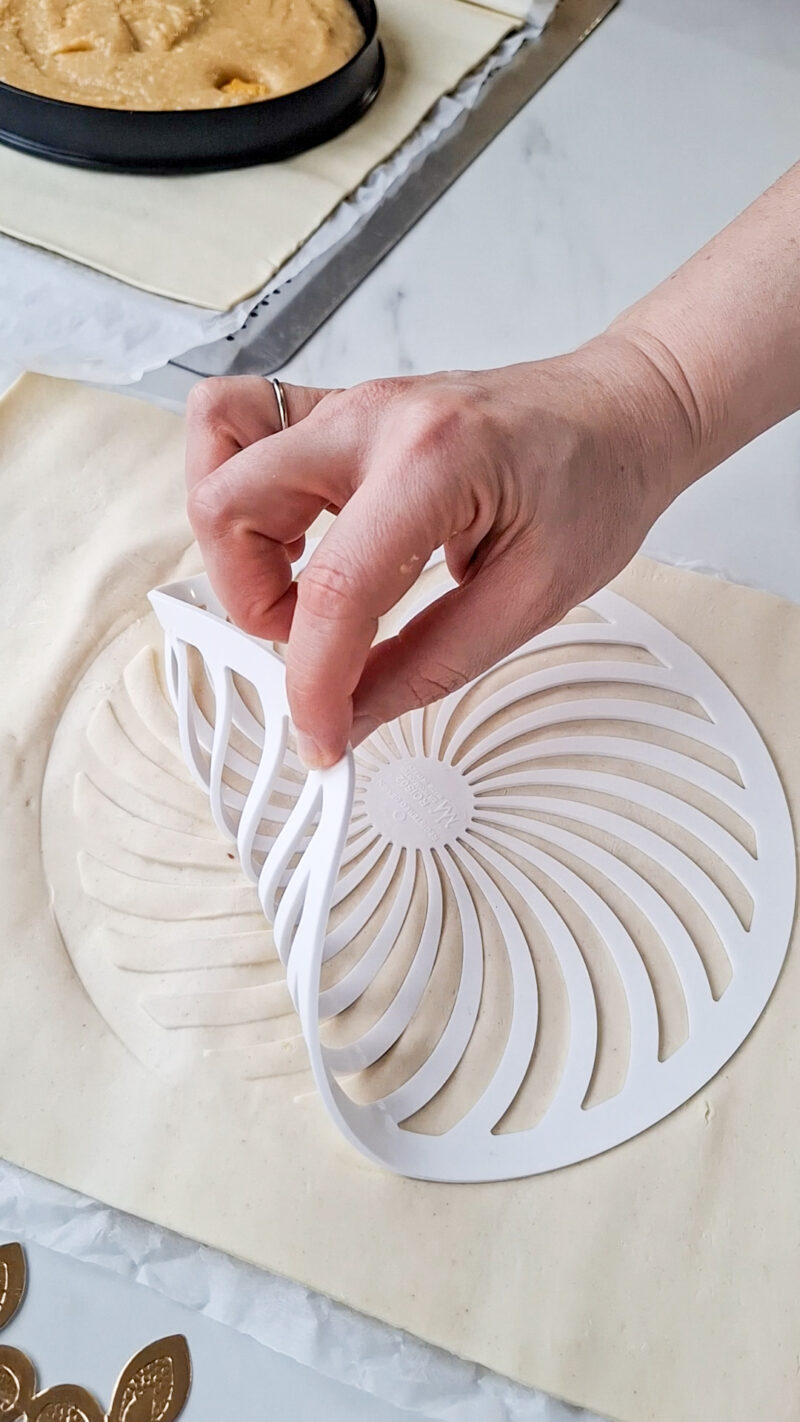 Schablone für Galette des Rois aus Silikon 7/9