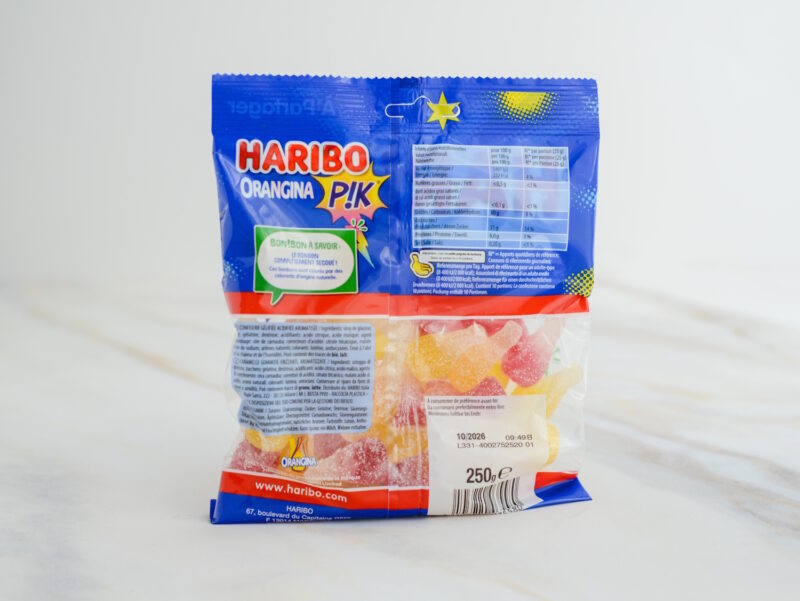 Haribo Orangina Pik - saure französische Bonbons mit Brauseeffekt 2/2