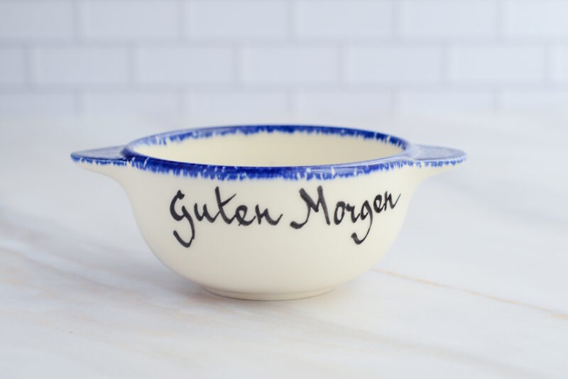 Bol Breton "Bonjour", "Guten Morgen" oder "Servus" - Frühstückschale aus der Bretagne 5/6