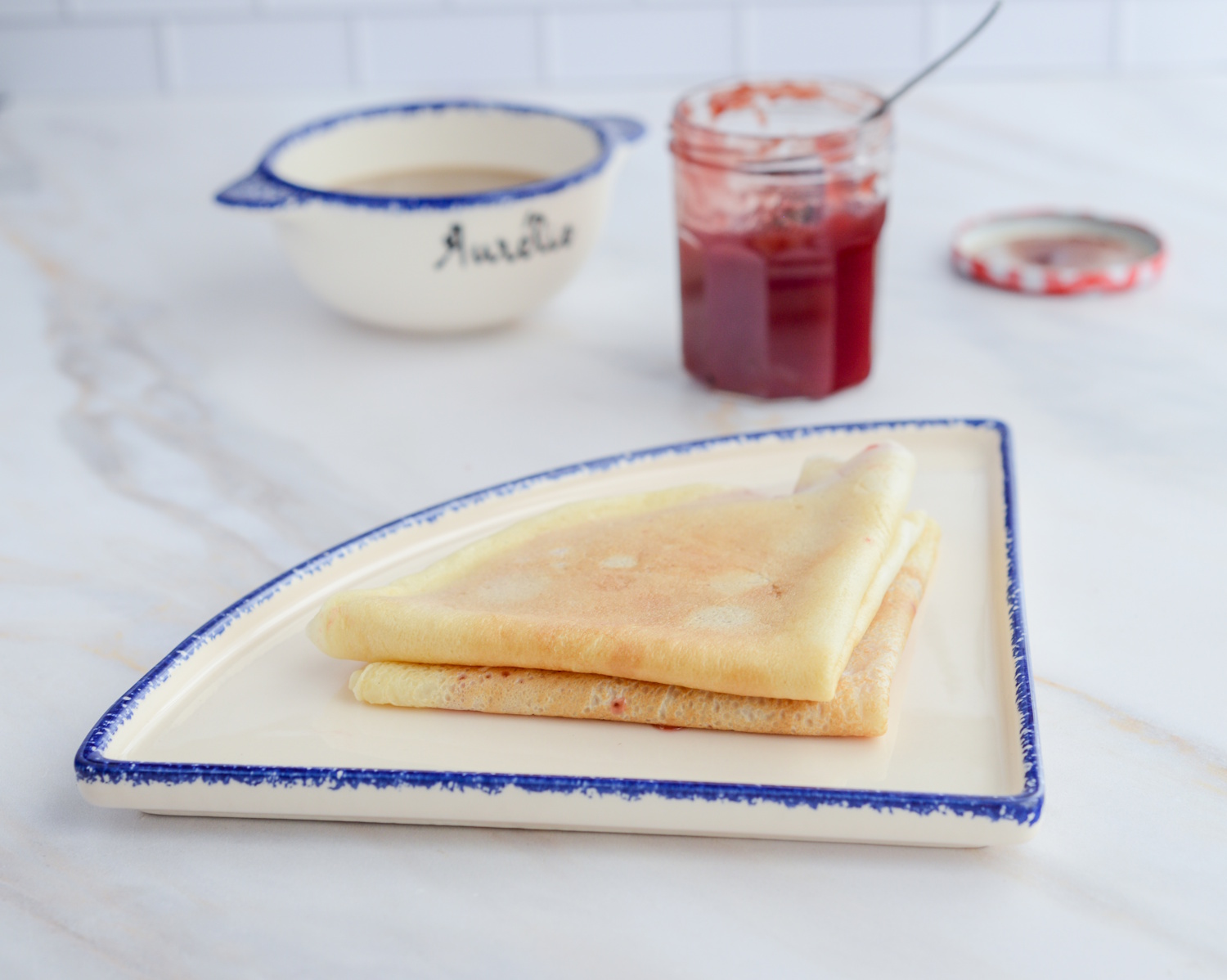 Crêpes-Teller 1/4 aus der Bretagne