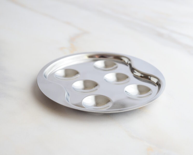 Schnecken-Set aus Edelstahl – Escargot-Zange & Teller 3/4