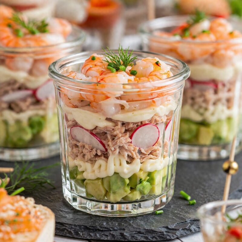 Verrine glaeser vorspeise nachspeise buffet hochzeit einzelportion