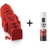 2er Set Nussknacker ( Form + rote Velvet Spray)
