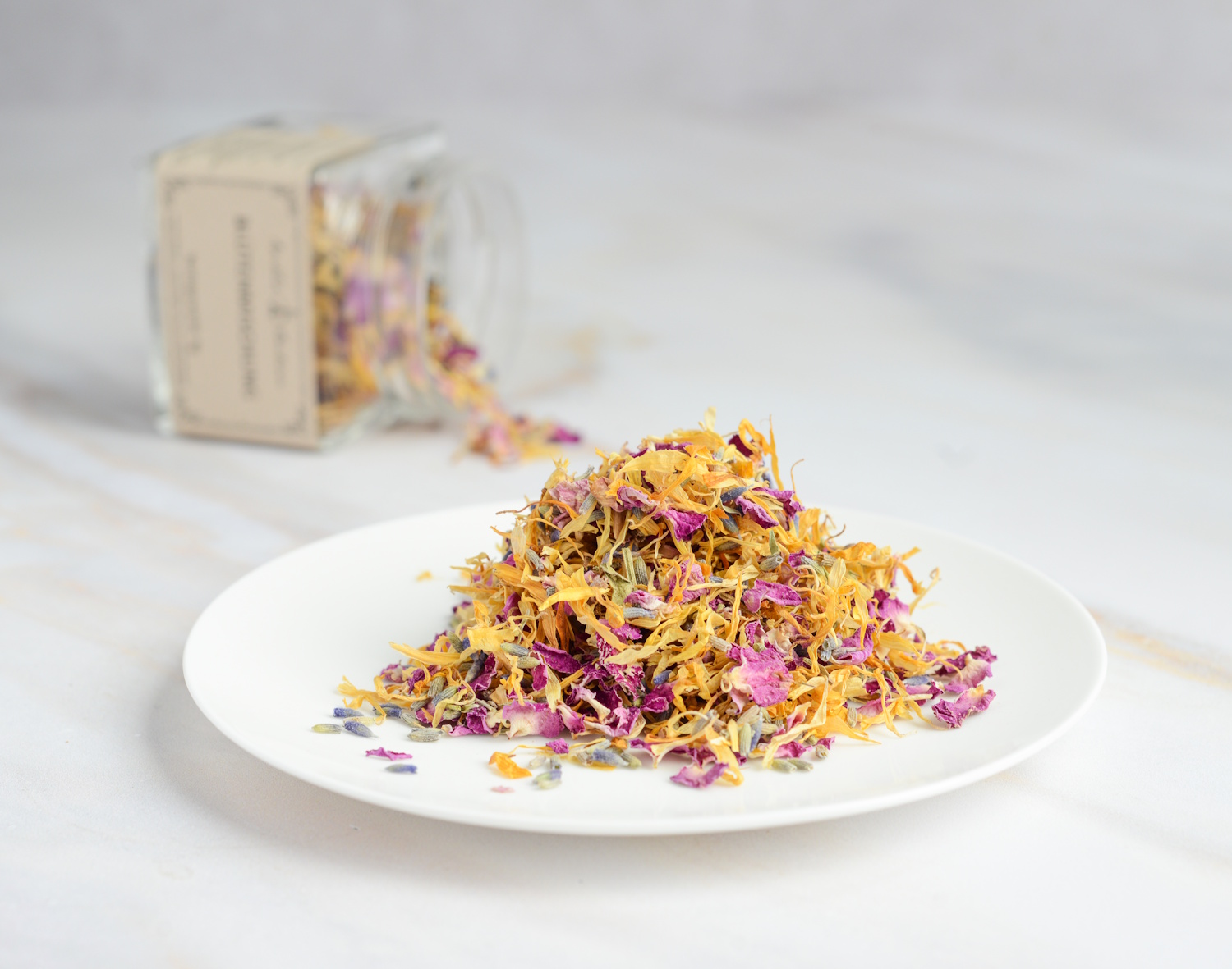 Bluetenmischung Essbar Blumenzauber Ringelblume Lavendel Rose Dekor