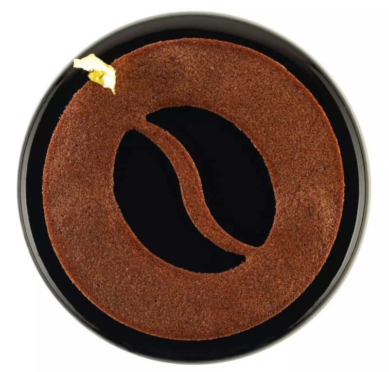 Silikon-Dekorform „Kaffee Decor“ – Kaffeebohnenmotiv für 1 Torte (18 cm) oder 6 Mini-Desserts (6cm) 2/7