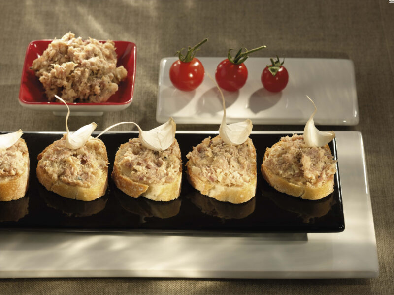 Enten-Grillons auf purem Confit-Entenfleisch von Lafitte 180g 2/4