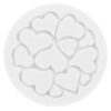 Silikon-Dekorform „Love Decor“ – Herzmotiv für 1 Torte (18 cm) oder 6 Mini-Desserts (6cm) 3/7