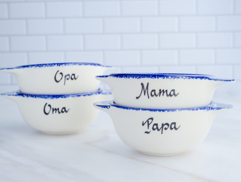 Bol Breton Familie Mueslischale Aus Der Bretagne Papa Oma Opa Mama