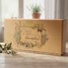 Große Geschenkbox „Provence“ mit Olivenmotiv – stabile Präsentbox zum Selbstbefüllen