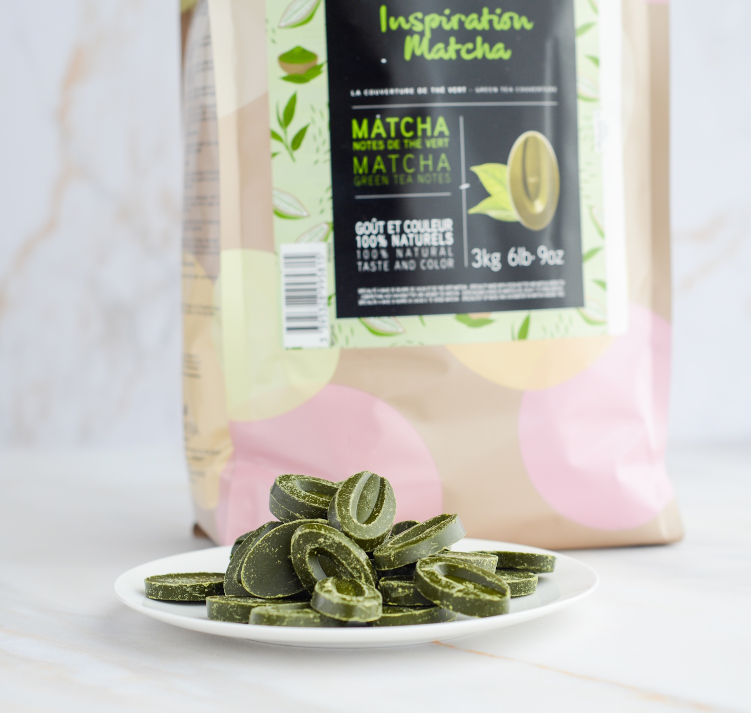 Valrhona Matcha Inspiration - Matcha Kuvertüre ohne Kakao, vegan