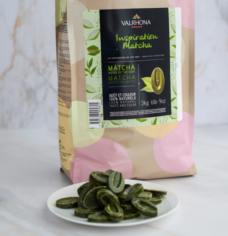 Valrhona Matcha Inspiration – Matcha Kuvertüre ohne Kakao, vegan und hochkonzentriert für Patisserie & Desserts 4/5