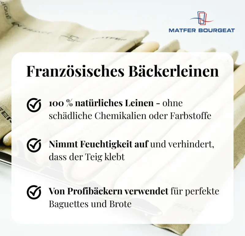 Französisches Bäckerleinen Groß (natur) 150 x 60 cm 5/5