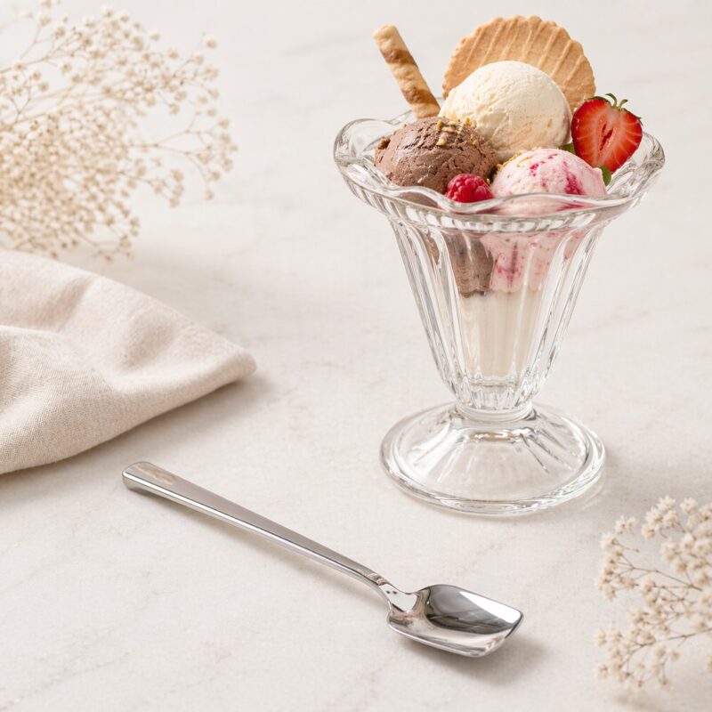 Eisloeffel mit langem griff wie bei eisdiele