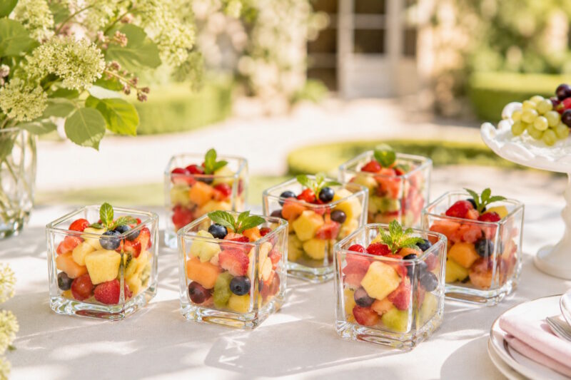 Mini glaeser catering buffet verrine