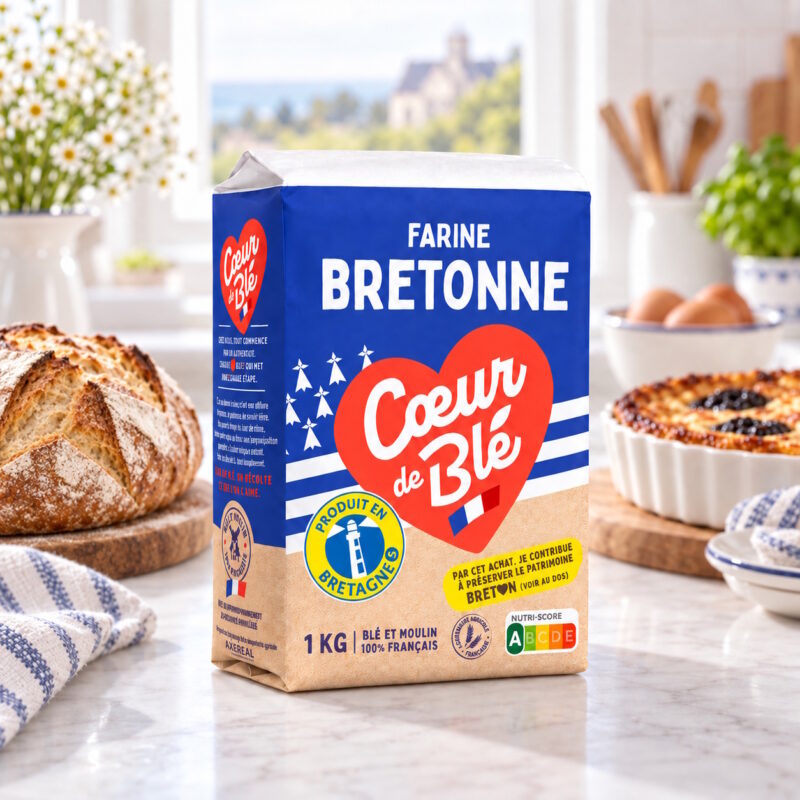Bretonische Weizenmehl Brot Far Crepe Kouign Amann Bretonische Weizenmehl Brot Far Crepe Kouign Amann