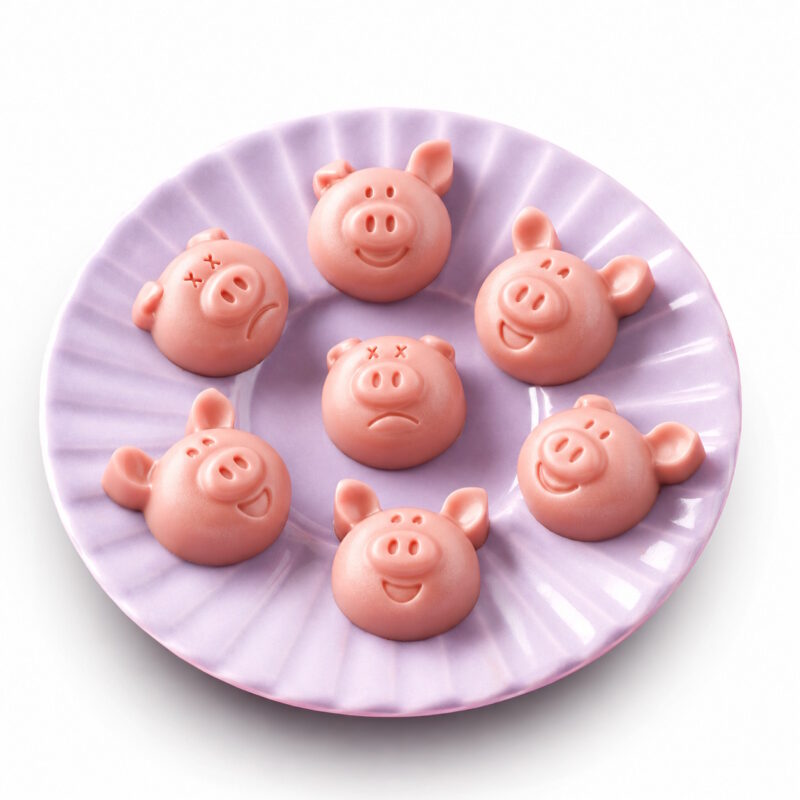 Glueck schwein marzipan pralinen form