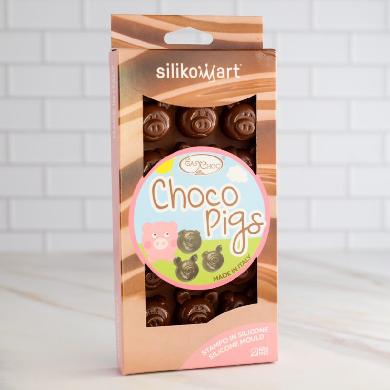 Silikonform choco pig gluecksschweinchen pralinen marzipan schokolade