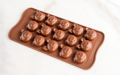 Silikonform Glücksschweinchen für Pralinen und Marzipan