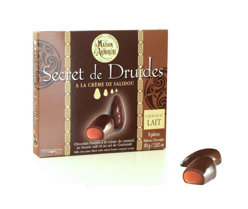 Menhire aus Milchschokolade mit Salzbutterkaramellcreme Secret de Druides 80g