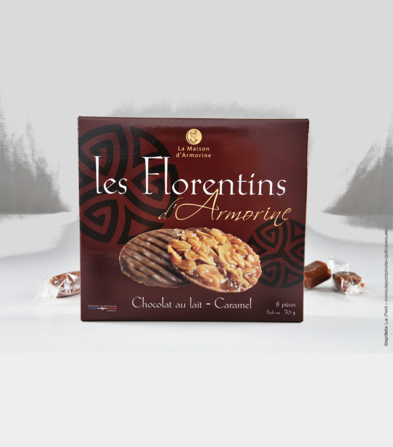 Florentiner mit Salzbutterkaramell und Milchschokolade 70g