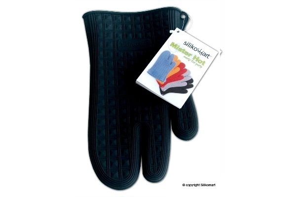 Silikon-Backhandschuh schwarz ACC073