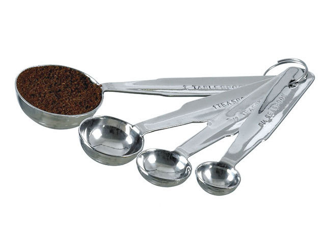 Messlöfel-Set 4-teilig aus Edelstahl