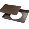 Rechteckige Tarteform mit abnehmbarem Boden für 6 Personen 29,2 x 20 x 2,5 cm von Gobel