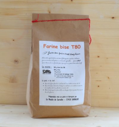 Französisches Landbrotmehl Farine de blé bise T80 2,5 kg