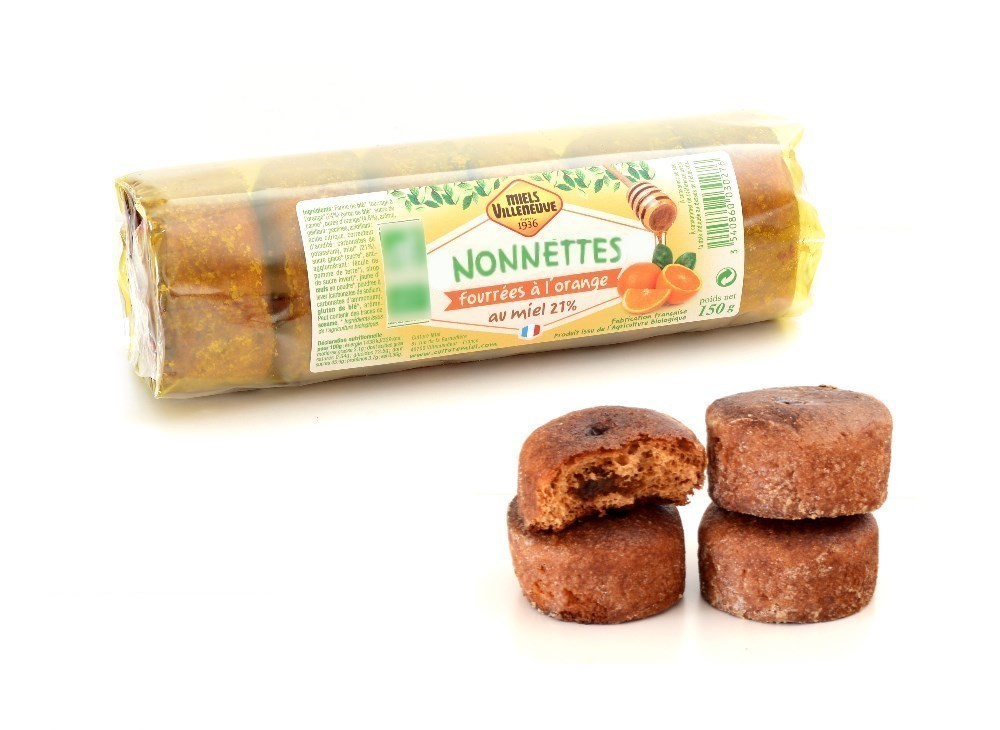 Nonnettes mit Honig (21%) und Orange 150g