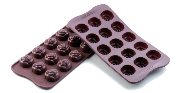 Schokoladen- und Pralinenform Rose von Silikomart jetzt online kaufen