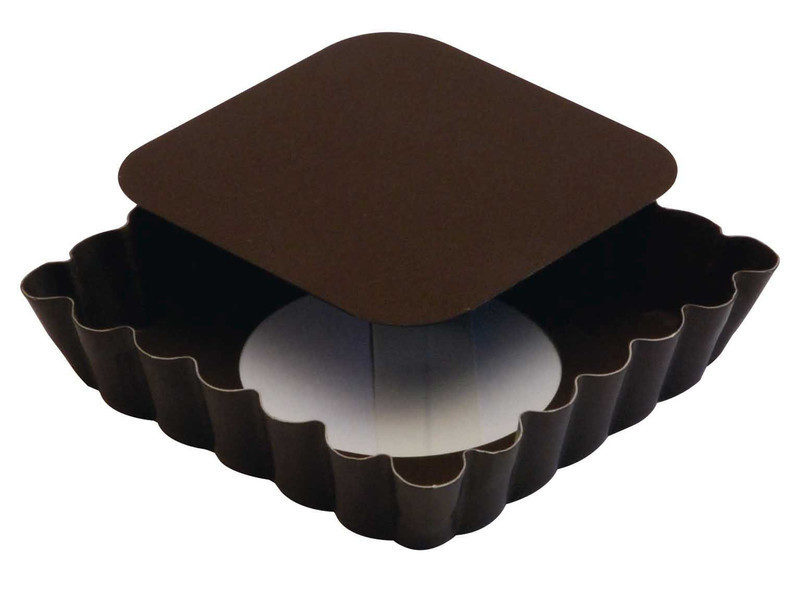 Quadratische Tartelette Backform mit abnehmbarem Boden von Gobel