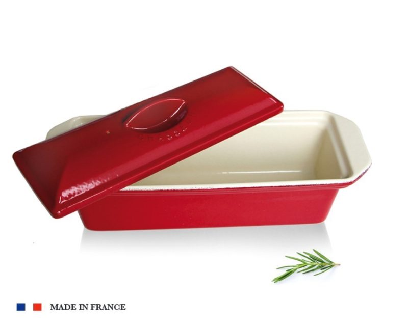Gusseisen Terrine von Chasseur 28 x 12 cm - Rot
