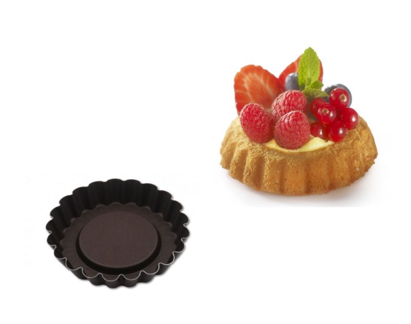 Kuchenförmchen Mini 12 Stück Backförmchen,Tortletts,Weissblech 