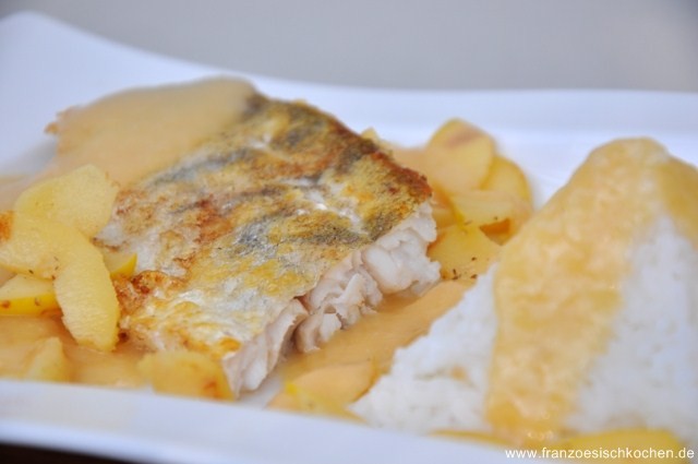 Zander m. Quitten u. Weißwein Rezept | Französisch kochen