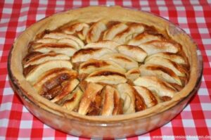 Apfelkuchen mit Pralinen Creme