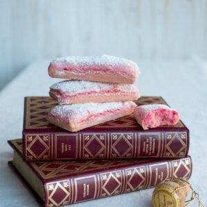 Selbstgemachte Biscuits Roses de Reims