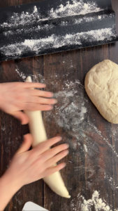 Französisches Baguette selber backen (Une petite baguette ... magique) Bagütte Teig Formen 15 169x300