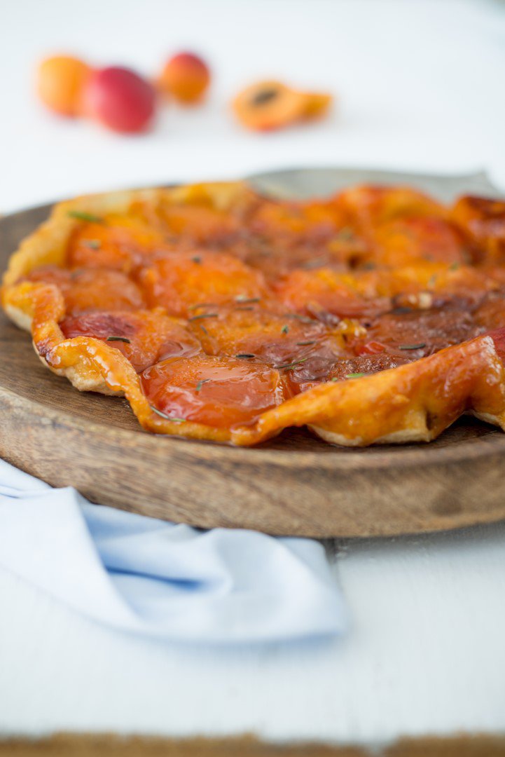  Karamelisierte Aprikosen Tarte