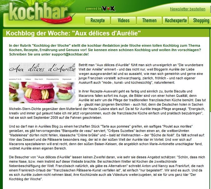 Rezeptfoto für die Bewertung