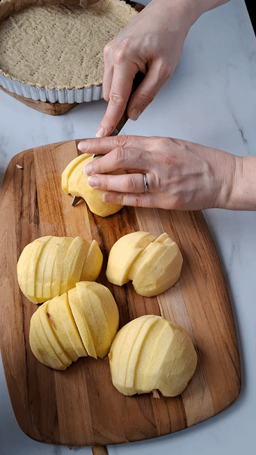 Französische Apfeltarte  Apfeltarte Backen