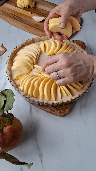 Französische Apfeltarte  Apfeltarte Rezept