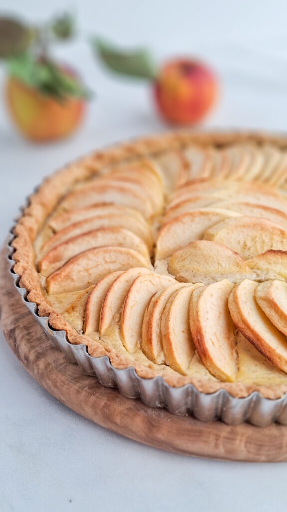 Französische Apfeltarte Französische Apfeltarte Französische Apfeltarte Rezept Backen 11 574x1024