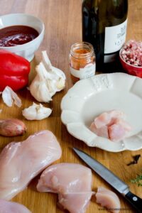 Poulet Basquaise tout simple ( Baskisches Huhn ganz einfach ! ) Poulet Basquaise Baskisches Huhn Ganz Einfach Kochen 1 200x300